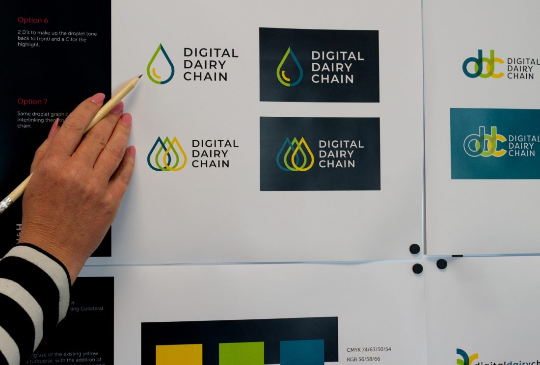 Logo design for digital dairy chain