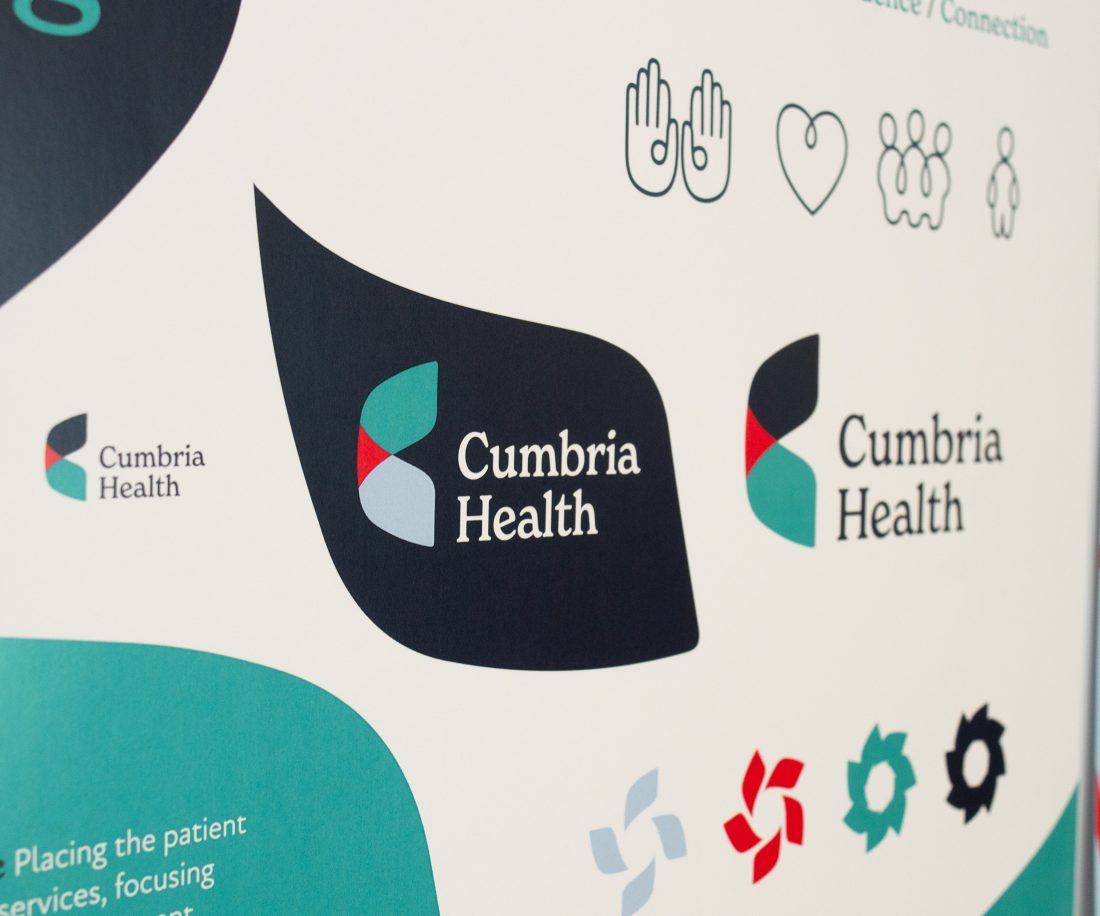 Branding design of Cumbria Health