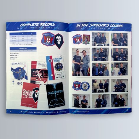 Carlisle United Football Club Matchday Programme