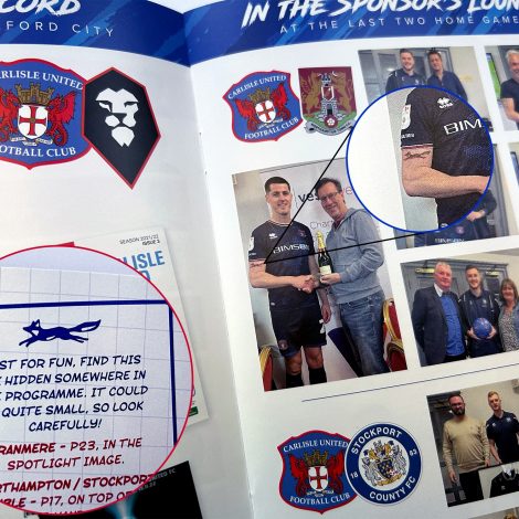 Carlisle United Football Club Matchday Programme