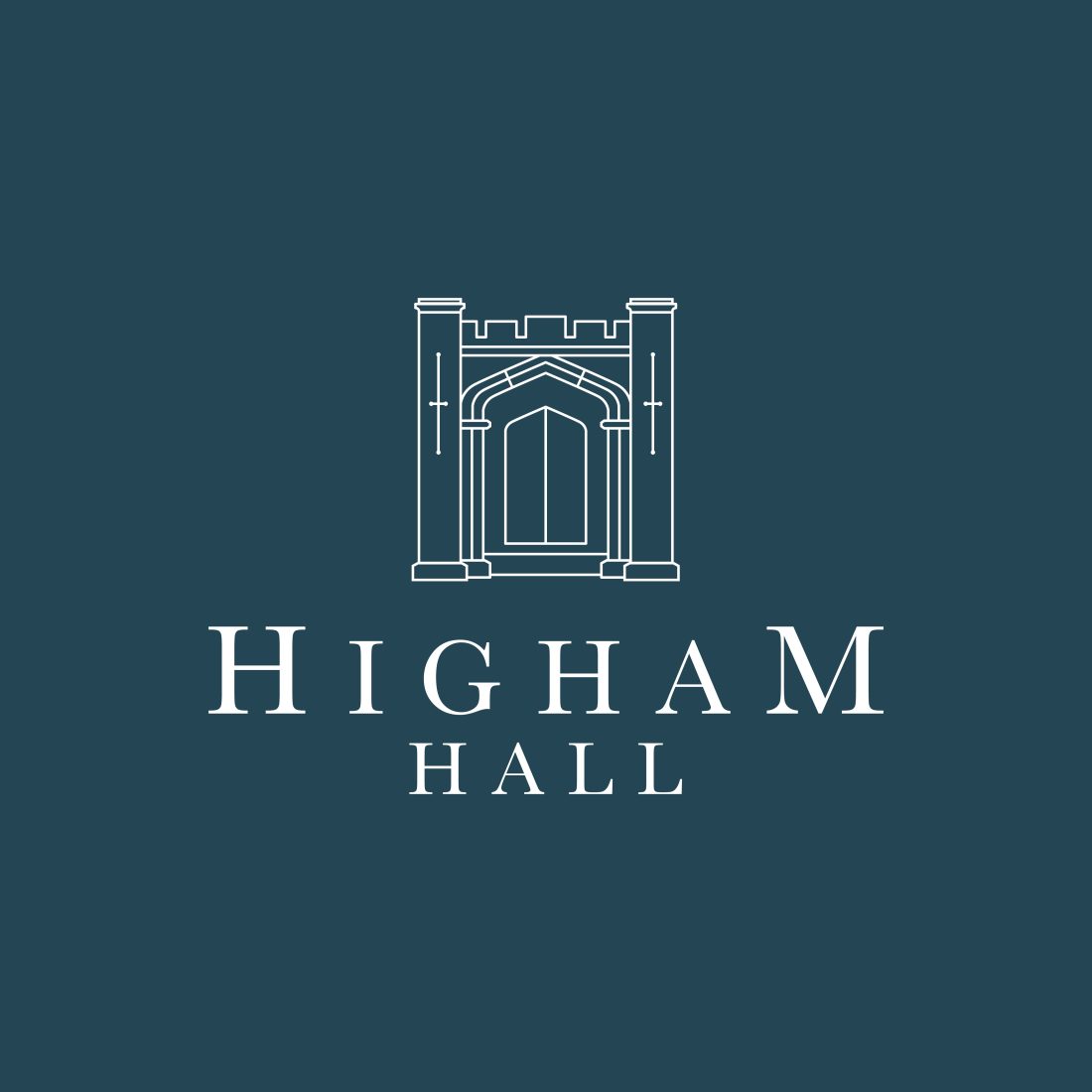 Higham Hall logo, designed by Reeds