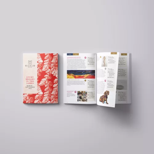 Course brochure for Higham Hall designed and printed by Reeds