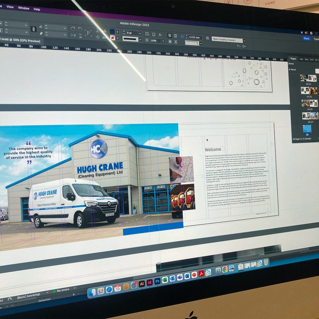 Hugh Crane Corporate Brochure Design Process