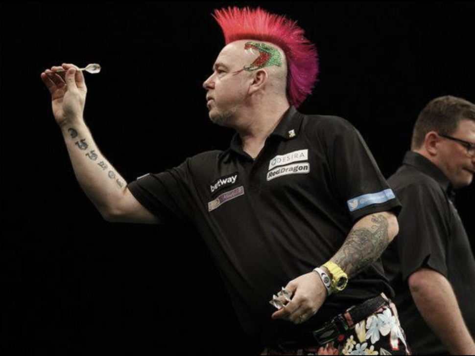 PDPA's Professional Darts Player with mohawk