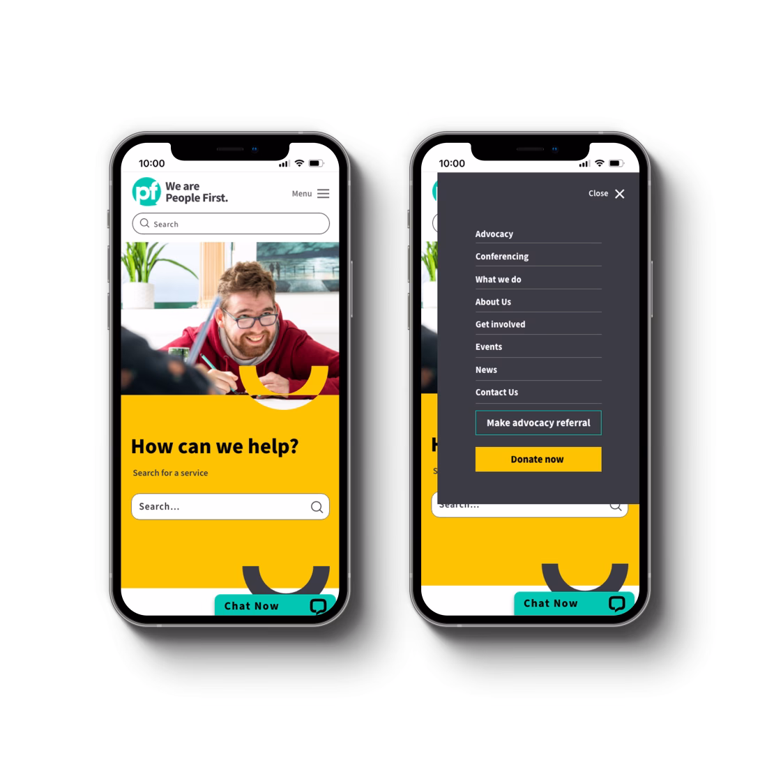People first mobile mockup