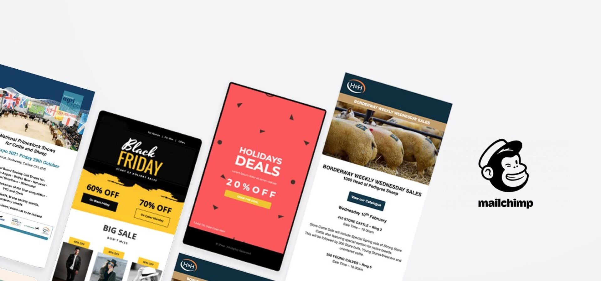 Email marketing mock-up for digital marketing