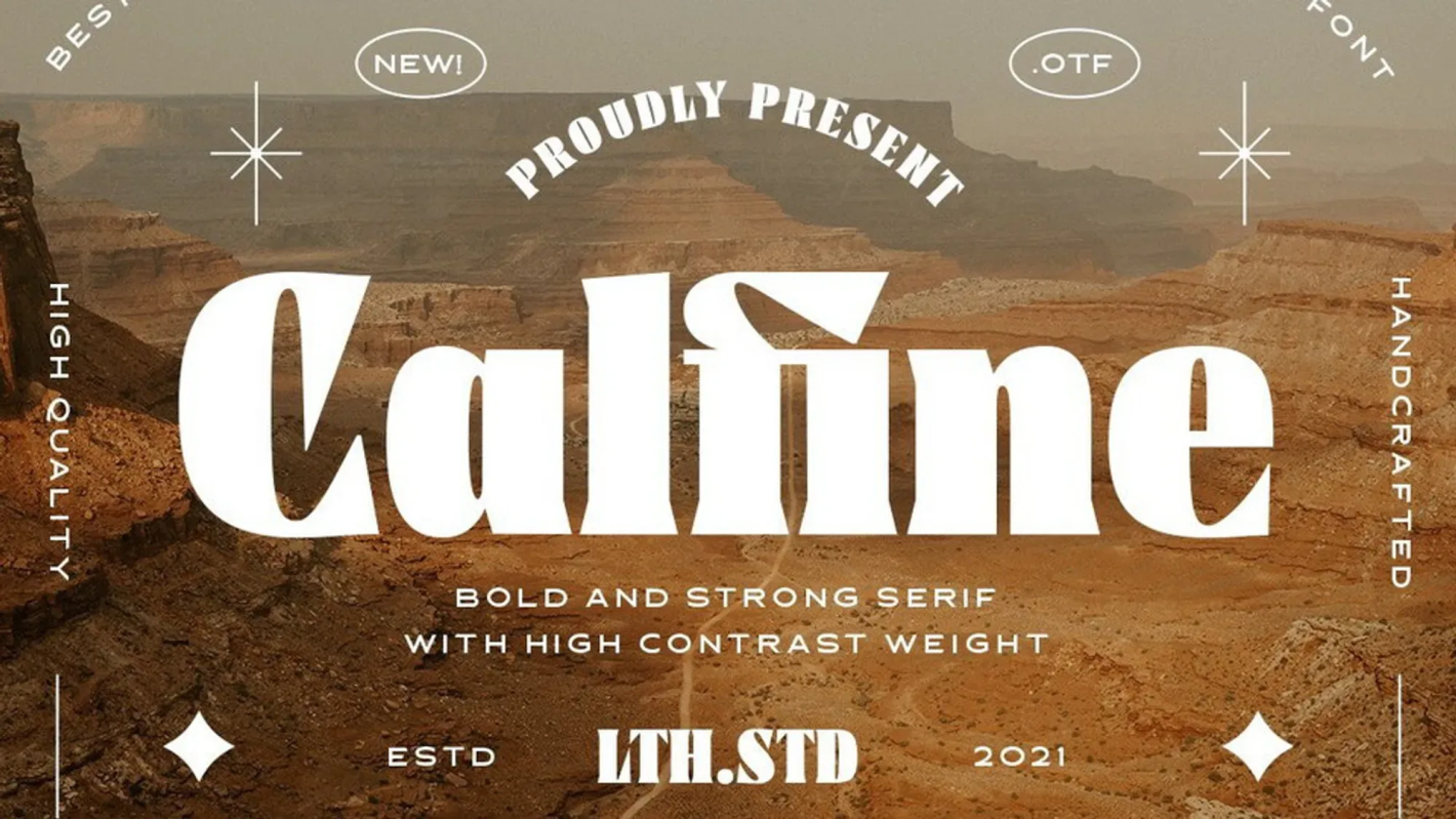 Calfine font free download