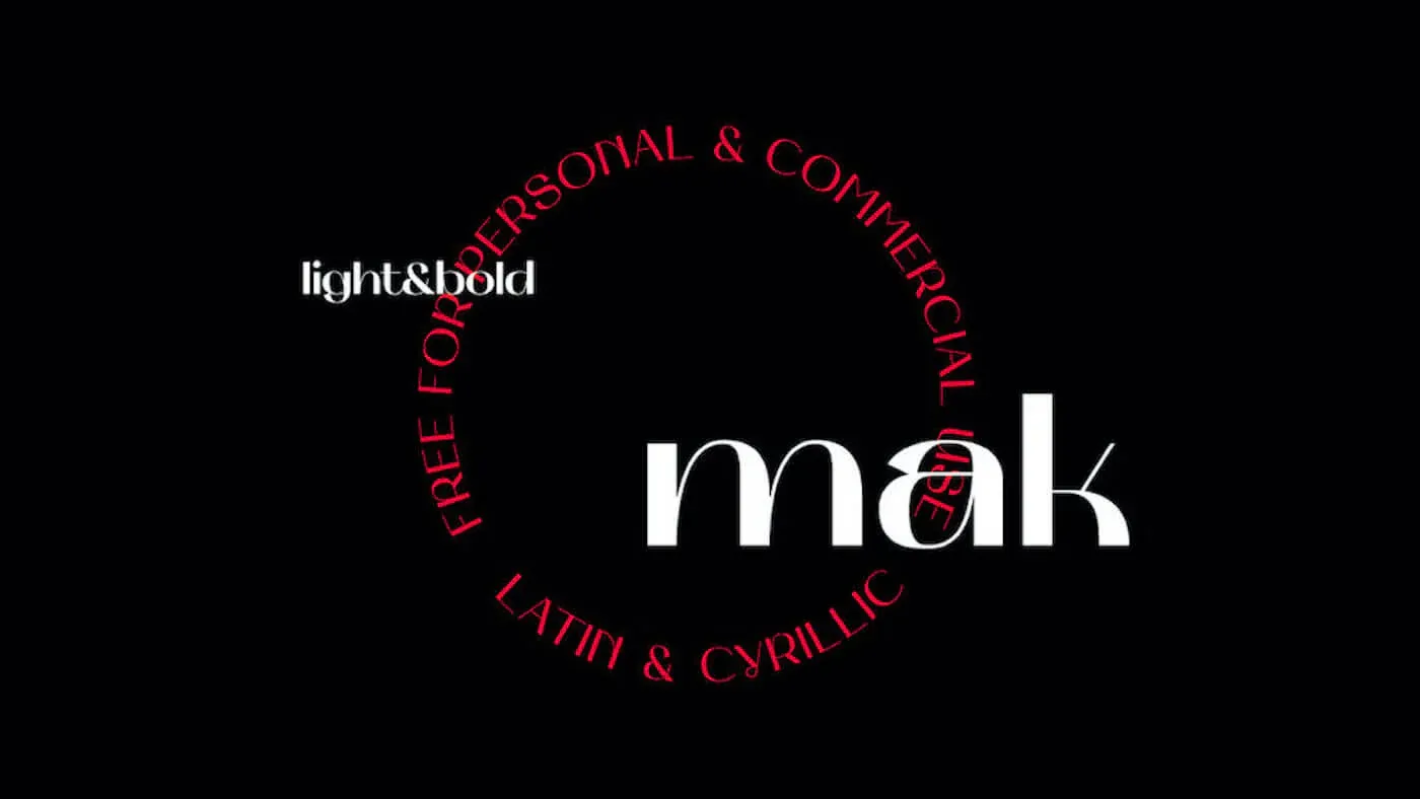 Mak font free download