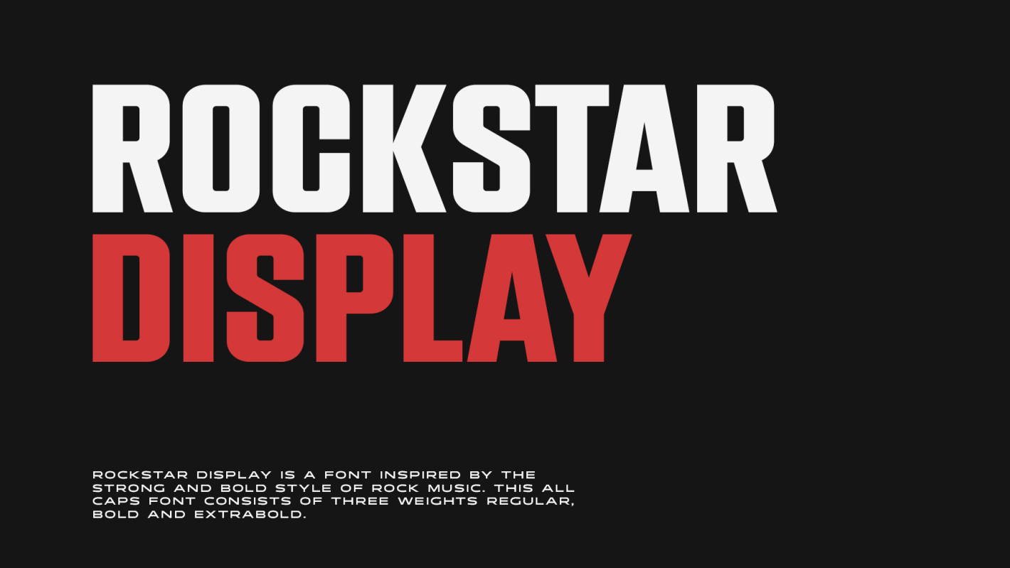 Rockstar Display font free download