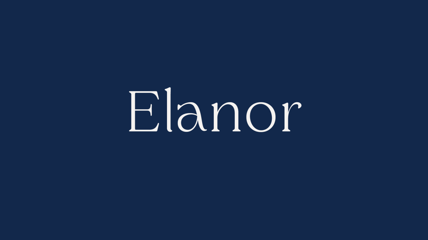 Elanor font free download