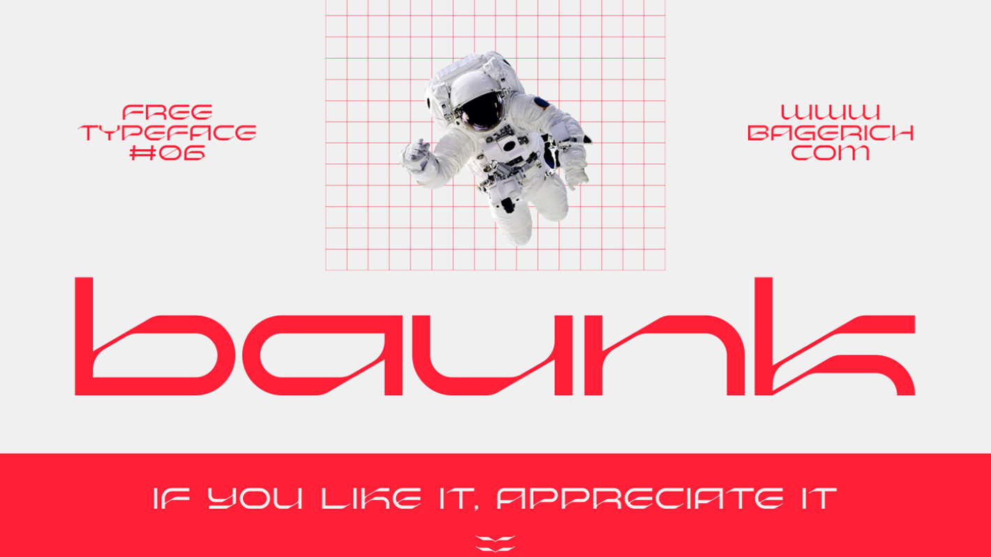 BAUNK font free download