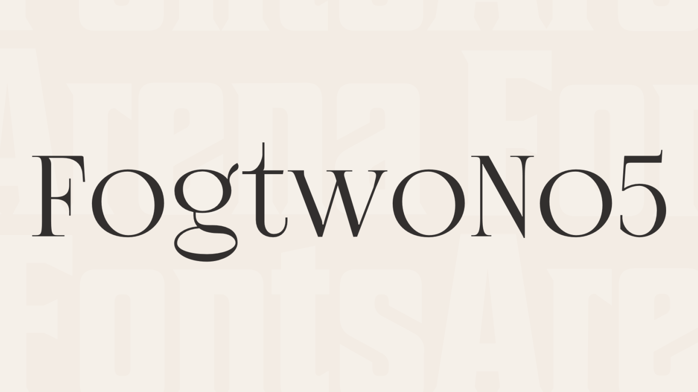 Fogtwo No5 font free download