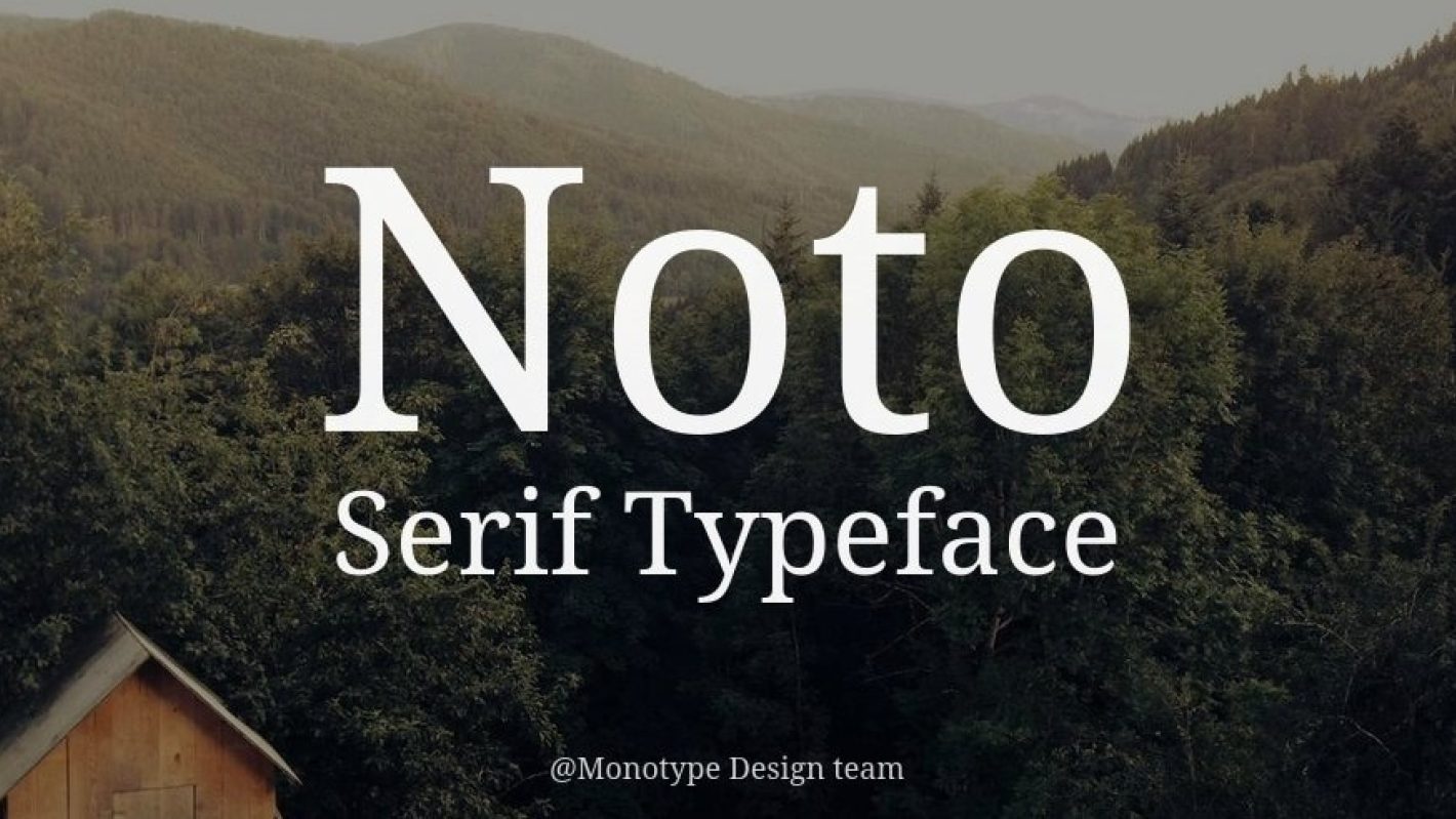 Noto Serif font free download