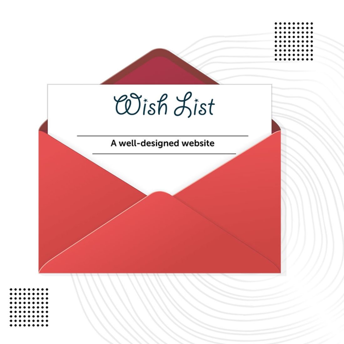 A well-designed website envelope