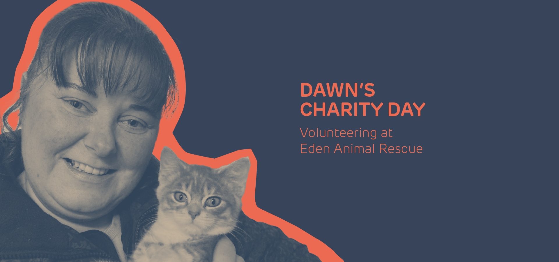 Dawn Woods, volunteering at Eden Animal Rescue in Penrith