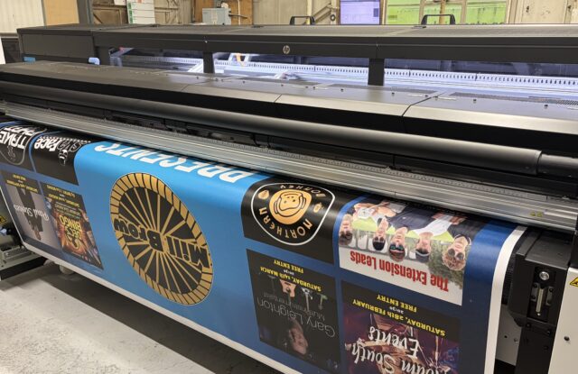 Large-format graphics produced in-house on the HP Latex R2000 at Reeds