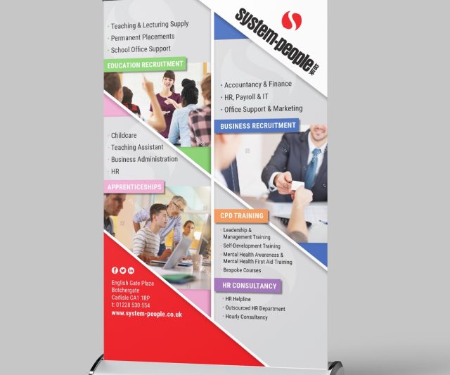 Wide roller banner