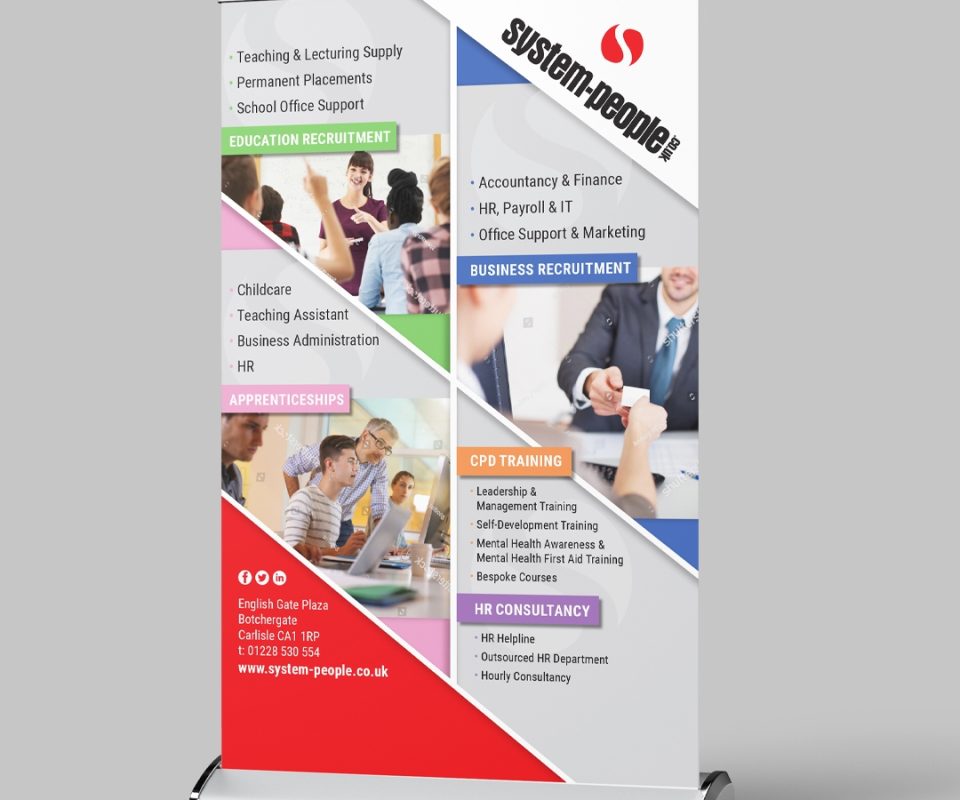 Wide roller banner