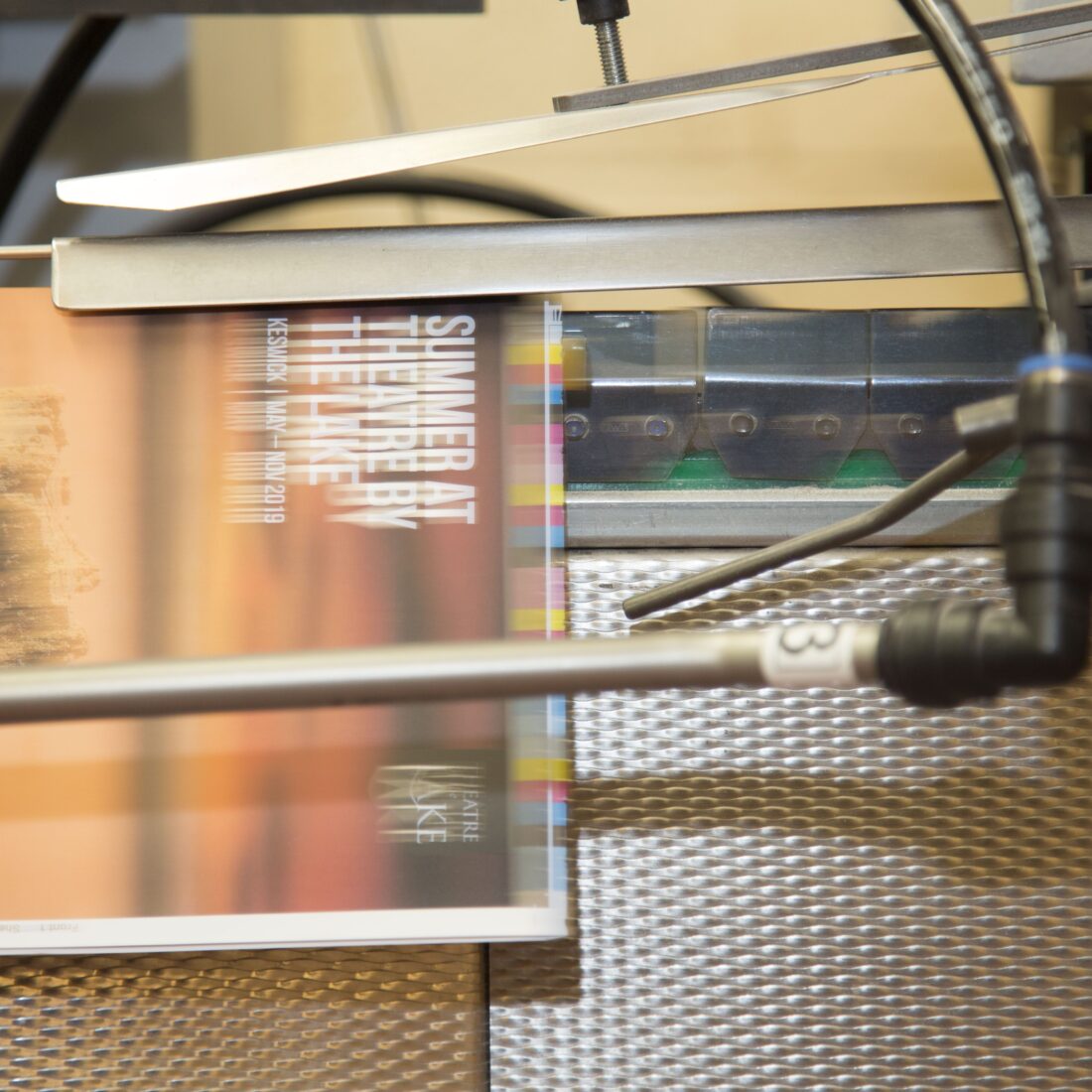 Brochure being printed