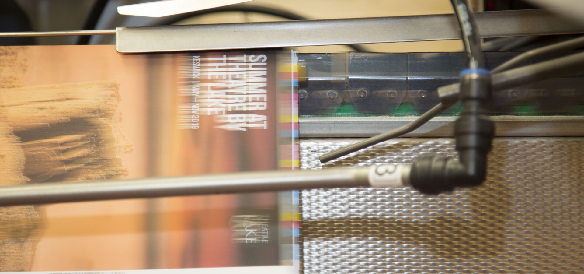 Brochure being printed