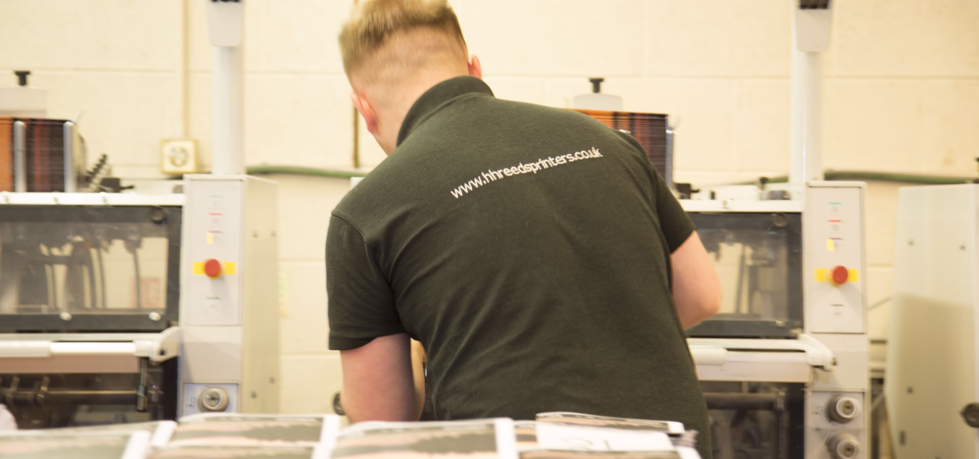 Jamie from reeds - image of him working from behind