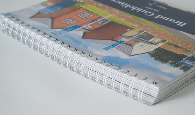 Spiral bound a5 brochure