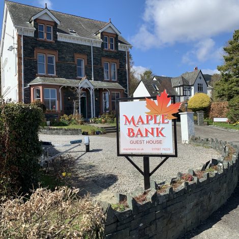 Maple Bank outdoor sign