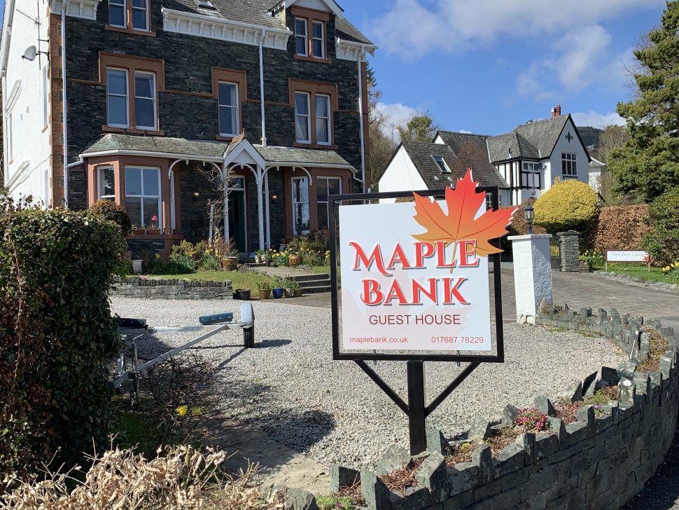 Maple Bank outdoor sign