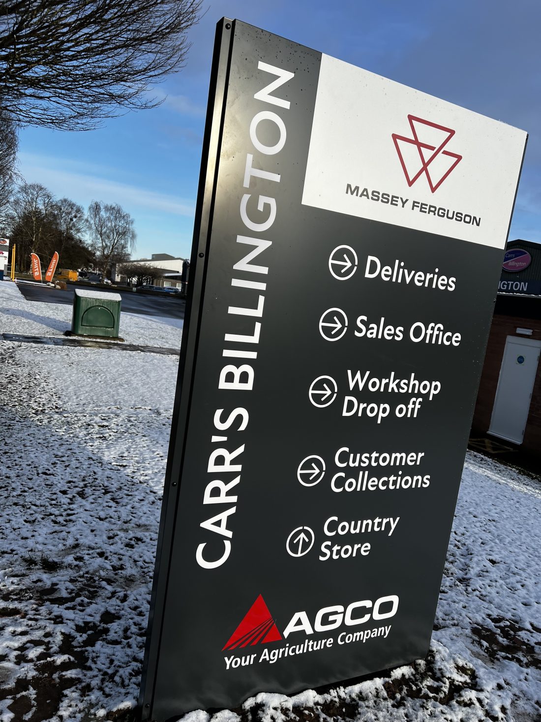 Carrs Billington Wafinding Totem signage