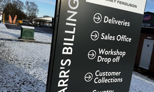 Carrs Billington Wafinding Totem signage