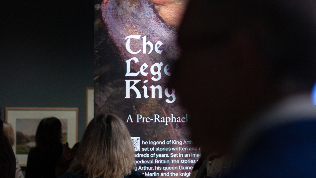 Tullie House King Arthur Exhibit Sustainable Signage banner