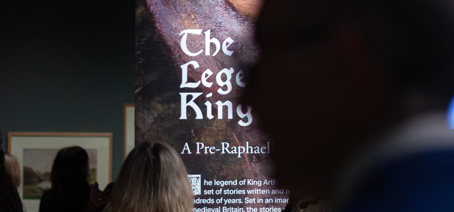 Tullie House King Arthur Exhibit Sustainable Signage banner