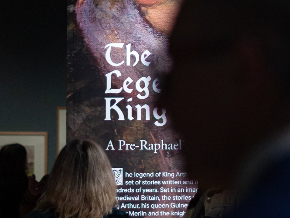 Tullie House King Arthur Exhibit Sustainable Signage banner