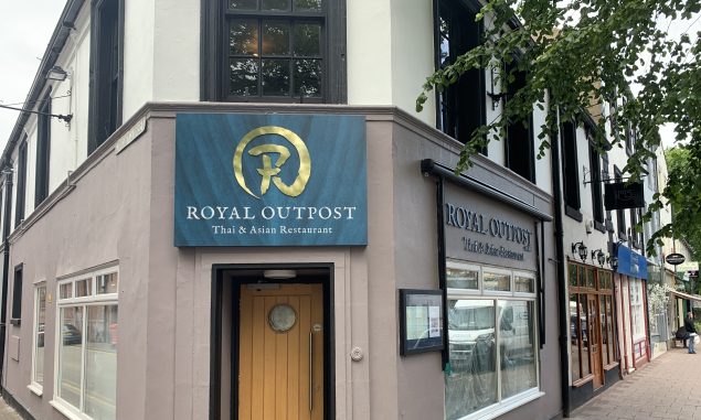 Shop signage, the royal outpost